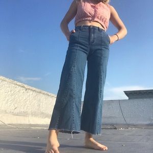 🌷unique madewell style denim culottes🌷